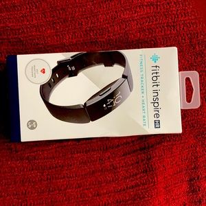 Fitbit inspire HR- fitness tracker + heart rate. S/P+L/G wristbands. NWT